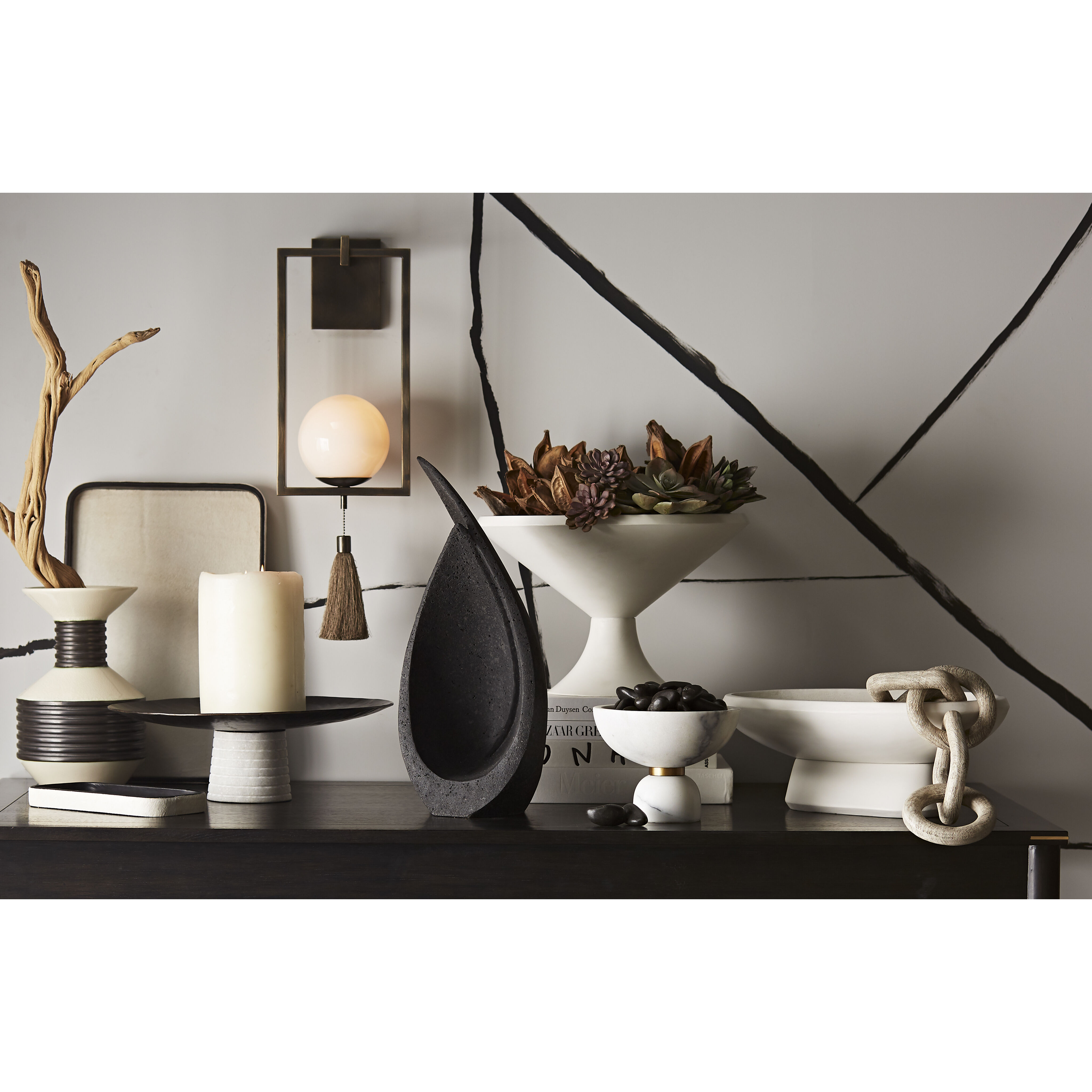 Chelsea White Centerpiece